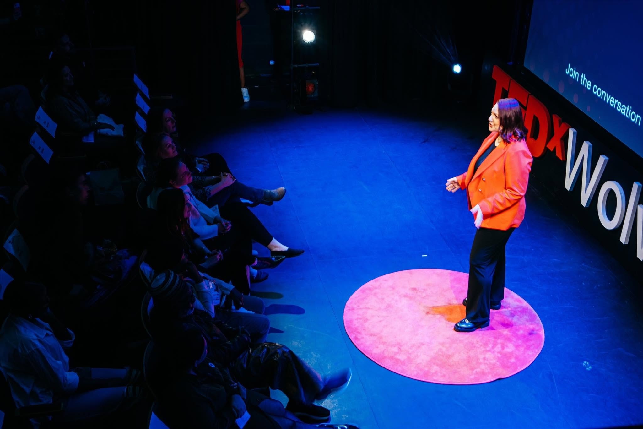 Kerry Tidman speaking at TEDx Wolverhampton